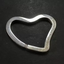 TIFFANY&CO. Silver 925 Open Heart Key Ring/  brand new 60
