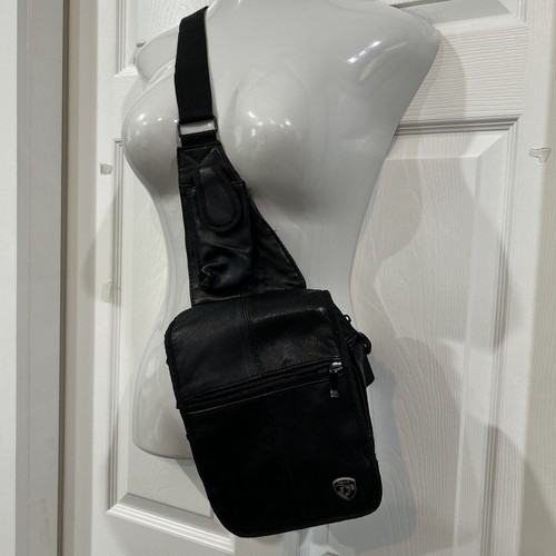 Vintage heys black leather - heys,