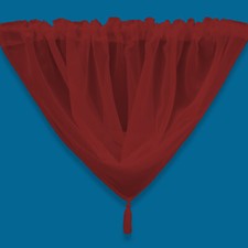 Plain tasseled voile - tasseled,