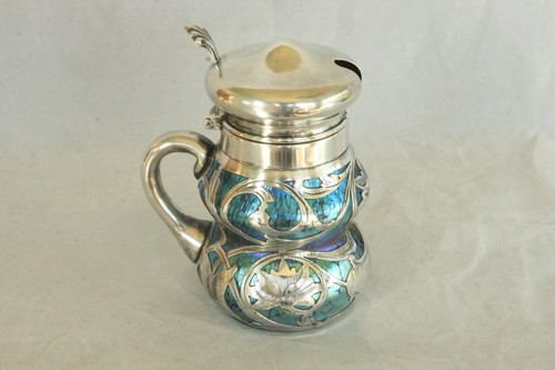 Loetz blue oil spot art - loetz,