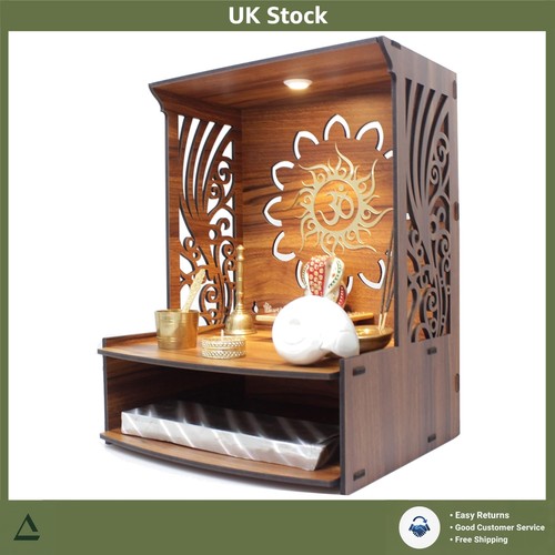Contemporary wooden pooja - wooden,