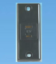 Volt socket black po338 - socket,