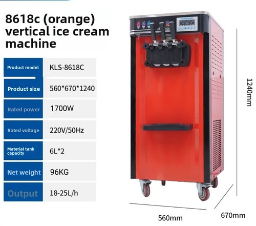 Commercial soft ice - ice, cream