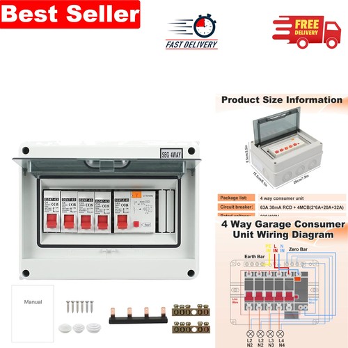 Way consumer unit circuit - unit,