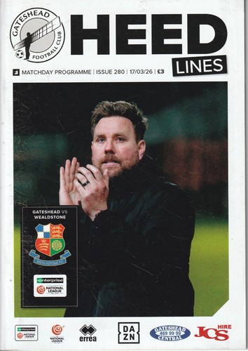 Gateshead wealdstone 17th - gateshead, v