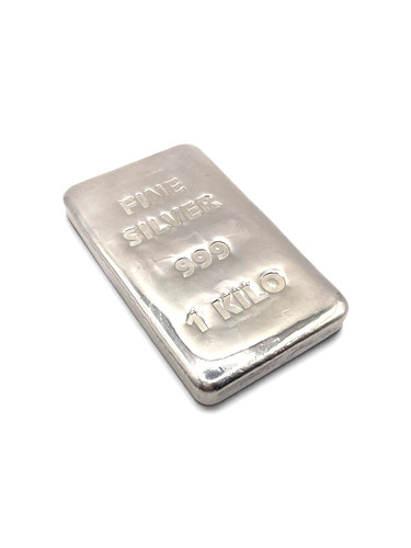 Kilo 999 fine - silver, bar