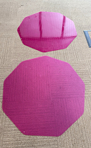 Pink solid octagon - 2,