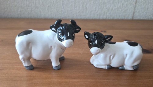Black and white bull - black,