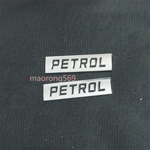 Silver chrome petrol black - 2x,