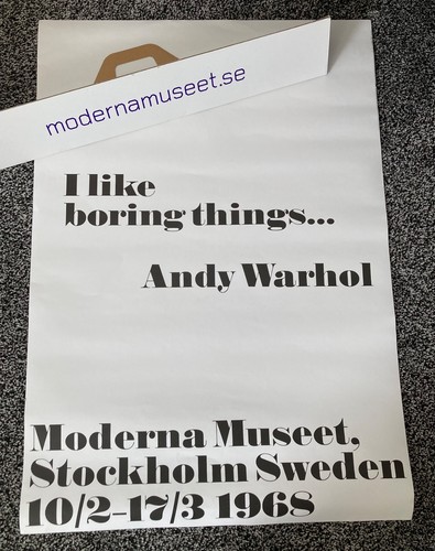 Andy warhol like boring - andy, i