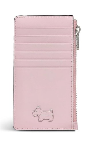 Radley pink leather card - pink,