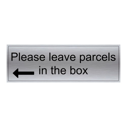Please leave parcels the - please,