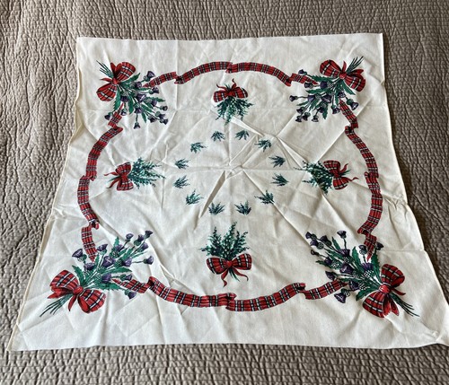 Vintage christmas tablecloth - vintage,