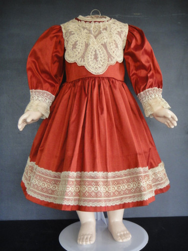 Bordeaux silk dress for - silk,