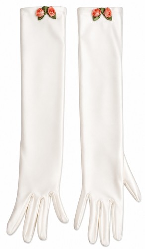 Vintage ivory satin opera - ivory,