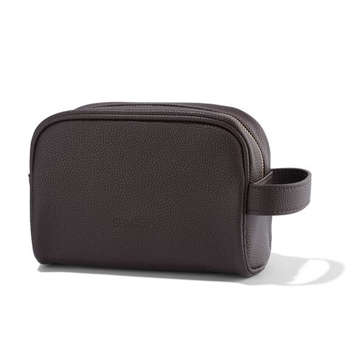 Space brown leather look - leather,