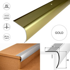 Aluminium stair nosing - aluminium,