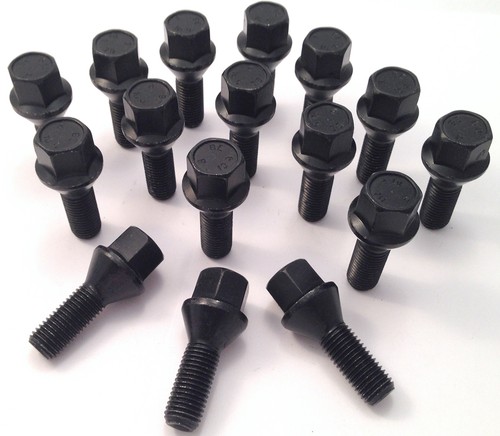 Wheel bolts black m12 - bolts, x