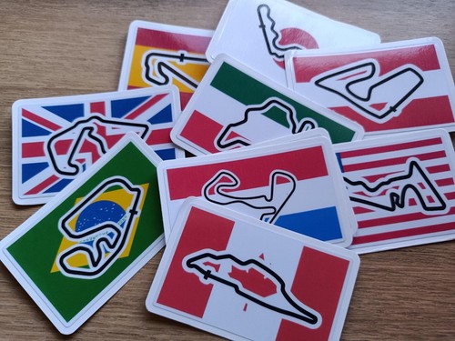 Racing track sticker - track,