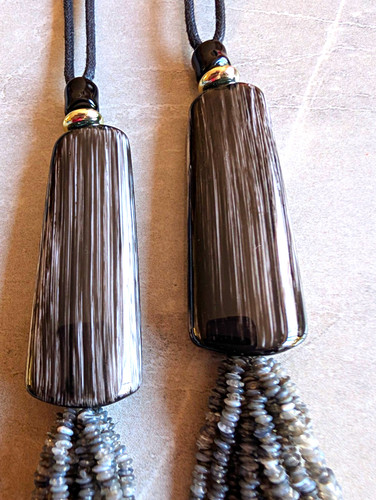 Vicenza long beaded tassel - vicenza,
