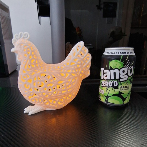 White led light chicken - led, light-up