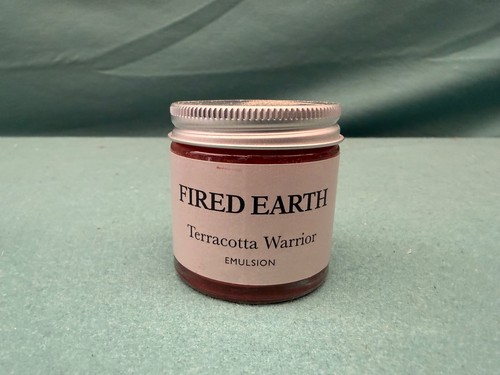 Fired earth paint sample - fired, pots