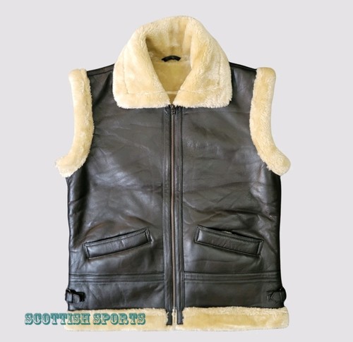 Mens black leather shearling - mens,