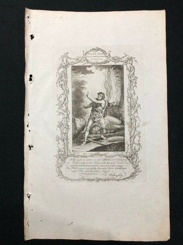 Antique bible print 1778 - antique,