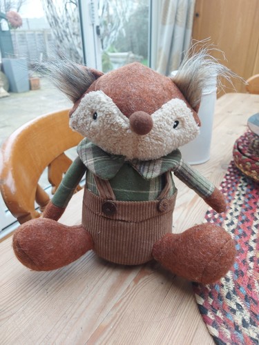 Doorstop cute fox corderoy and - fox,