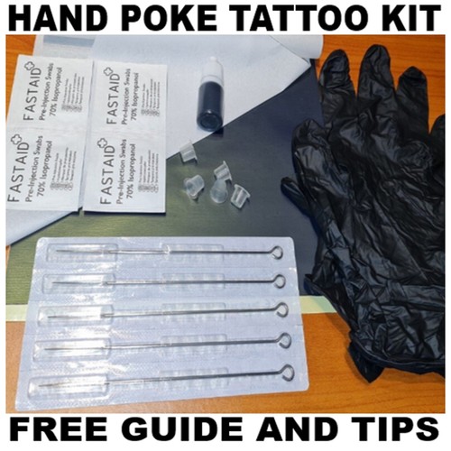 Hand poke tattoo kit stick - kit, –