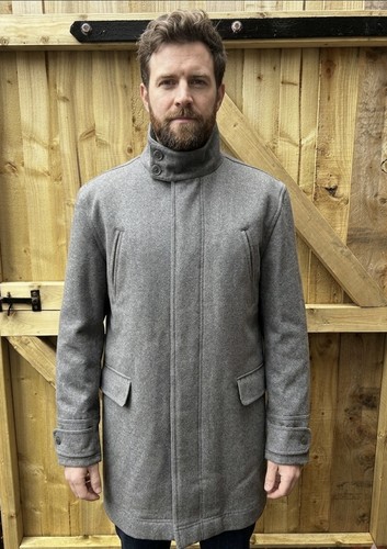 Jeff banks overcoat - %, wool