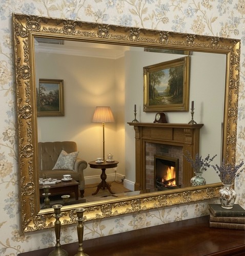 Antique gold mirror vintage - antique,