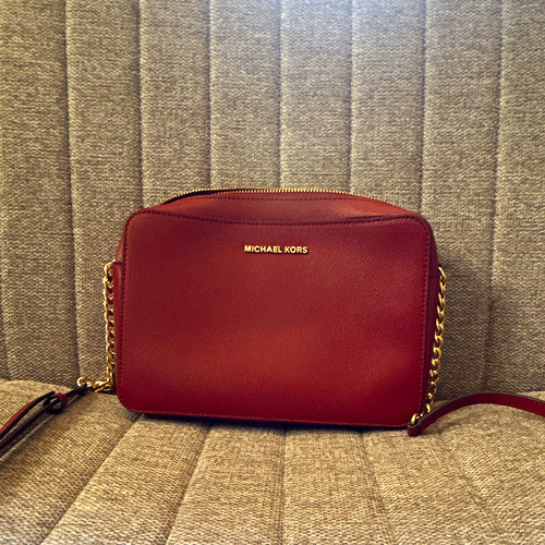 Michael kors burgundy - burgundy, saffiano