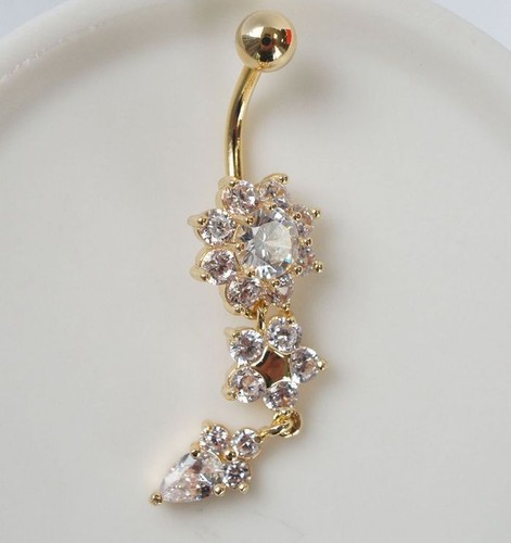 Stunning gold belly piercing - stunning,