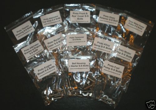 Pinto stainless steel bolt - stainless, kit