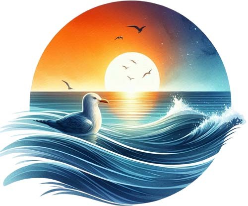 Watercolour seagull bird wall - seagull,