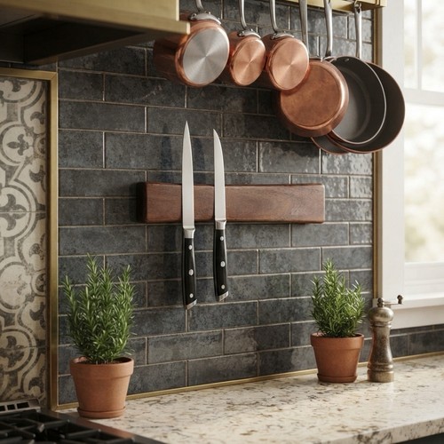 Magnetic knife strip - knife, wall