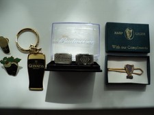 Budweiser cufflinks harp - cufflinks, lager
