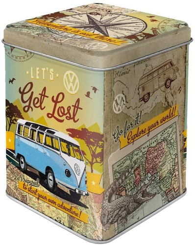 Vintage style retro tea caddy - vintage,