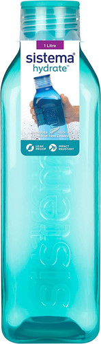 Sistema square water bottle - bottle, 1l