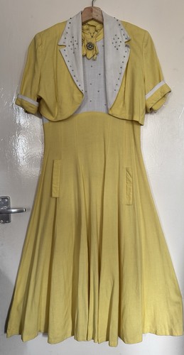 Vintage 1940s lemon white - vintage, &