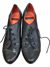 Vagabond black leather - black, lace-up
