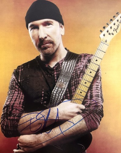 The edge signed 8x10 - the, u2