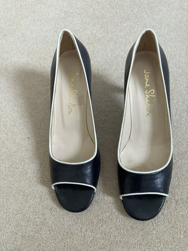 Jane shilton navy peep - jane,