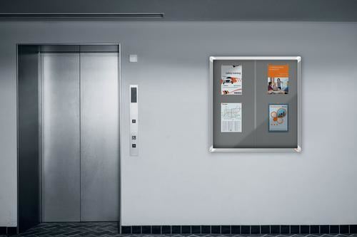 Nobo lockable felt noticeboard - nobo,