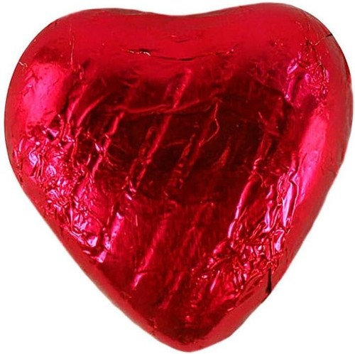 Red foil wrapped - wrapped, milk