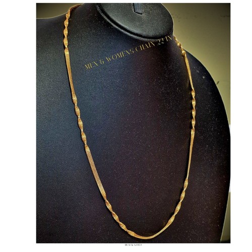 22k carat gold plated - gold, chain
