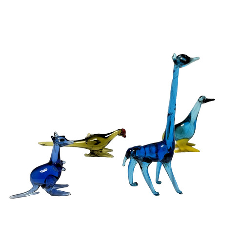 Miniature glass animals - , v