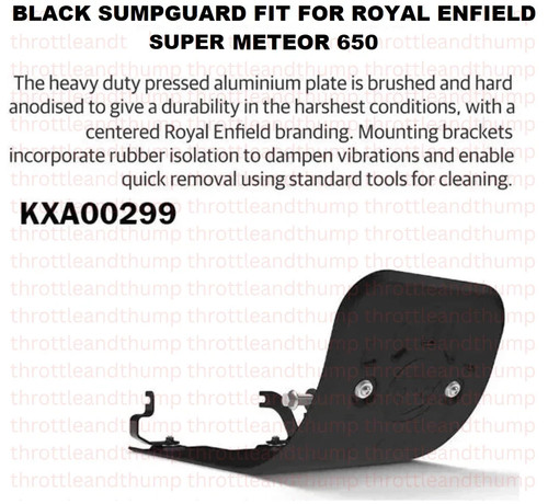 Black sump guard fit - sump, for