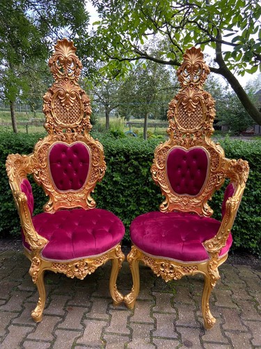 Chairs italian baroque red - baroque,